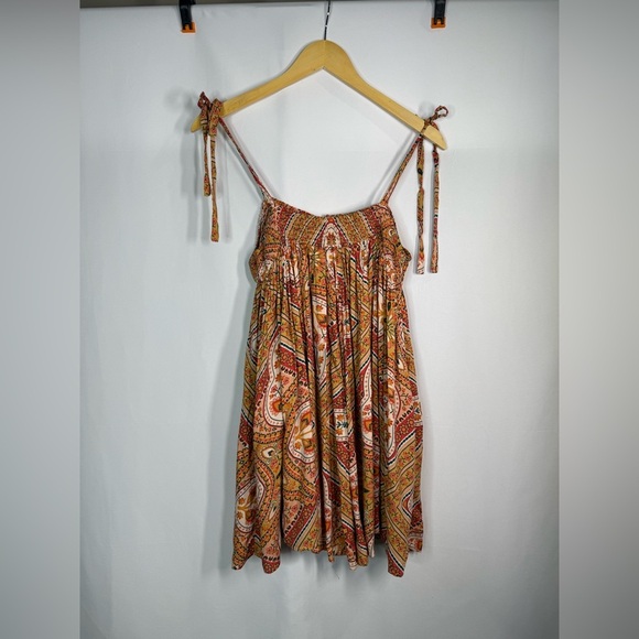 Bohemian‎ Paisley Romper with Tie Straps-Med. - Picture 3 of 8